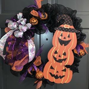HALLOWEEN PUMPKIN WREATH